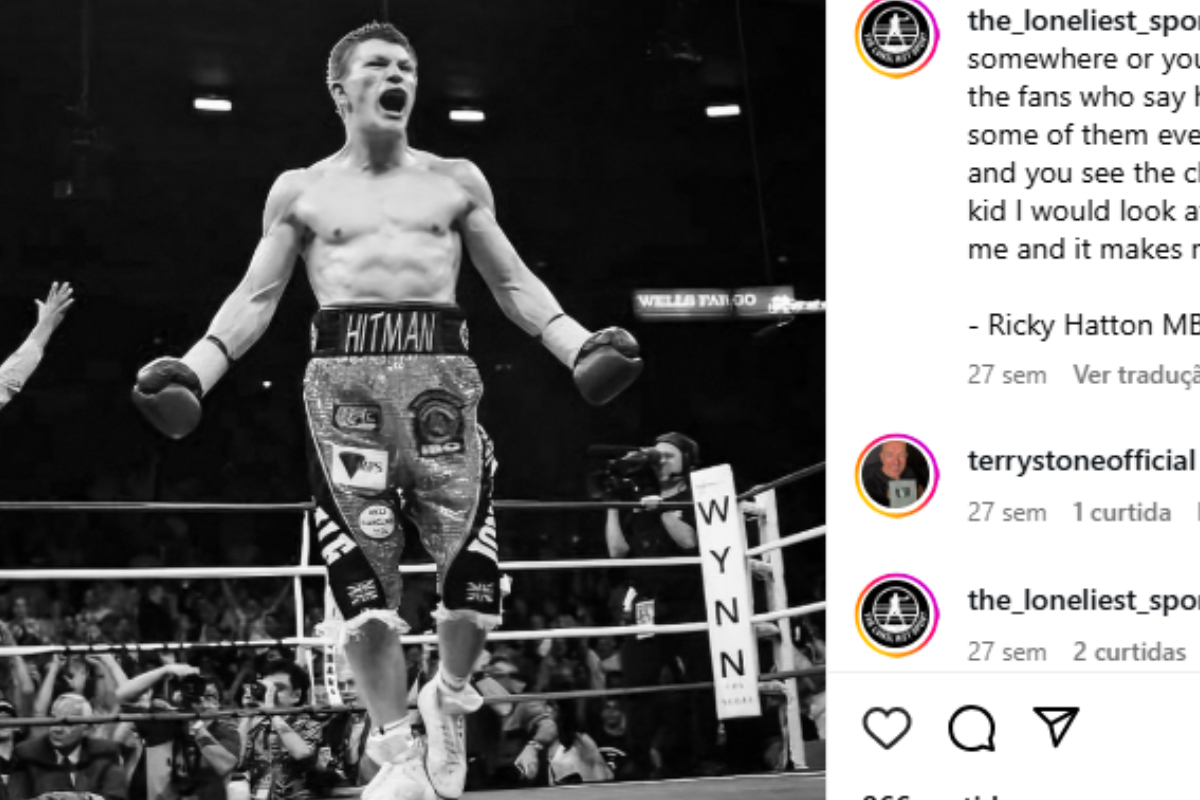 Ricky Hatton post Instagram