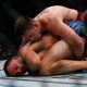 Reinier de Ridder (de short azul) foi derrotado por Brendan Allen no UFC Canadá