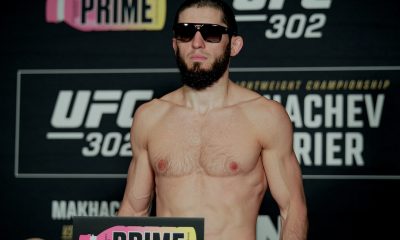 Islam Makhachev na pesagem do UFC 302