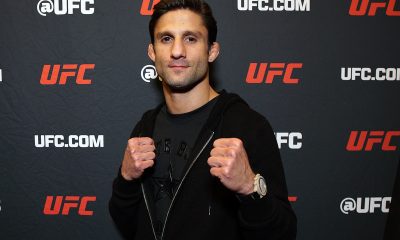 Allan Puro Osso Nascimento posa para foto antes do UFC Vegas 110