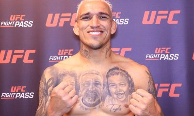 De punhos cerrados, Do Bronx sorri após vitória no UFC Rio