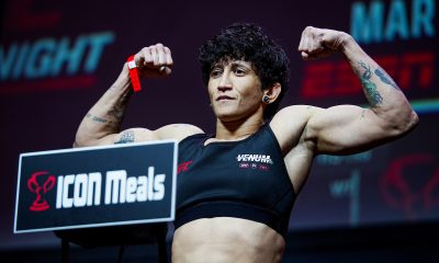 Virna Jandiroba passa pela balança do UFC