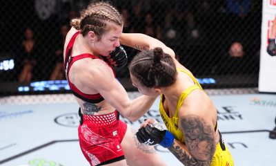Luana Santos e Melissa Croden durante duelo no UFC Vegas 112