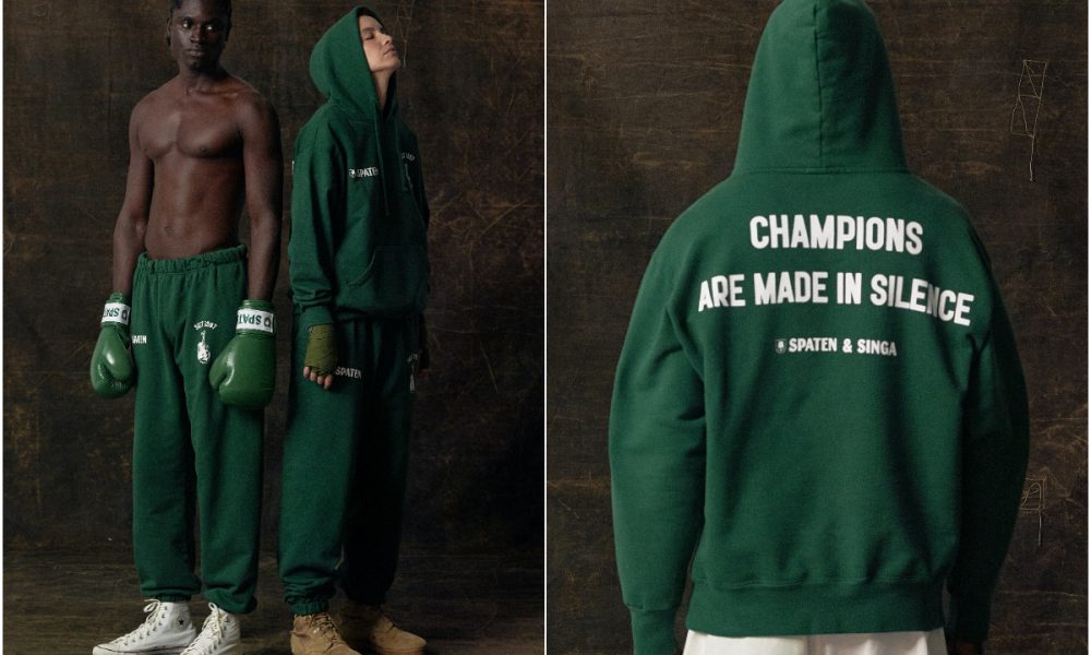 Spaten lança coleção de roupa para pugilistas e com neto de Servílio de Oliveira como modelo