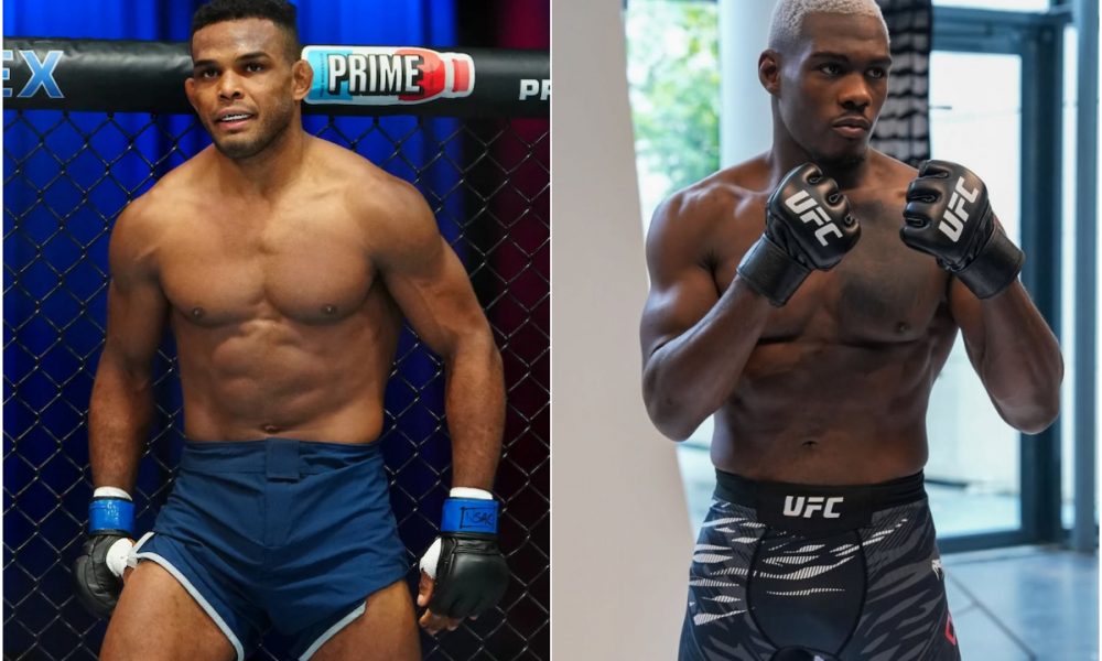 Manoel Sousa e Bolaji Oki em montagem