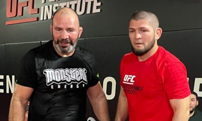 Glover Teixeira e Khabib Nurmagomedov em foto