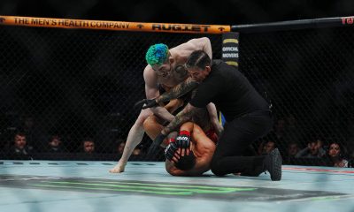 Melquizael Costa nocauteando Dan Ige no UFC Houston