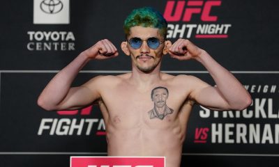 Melquizael Costa durante pesagem para o UFC Houston