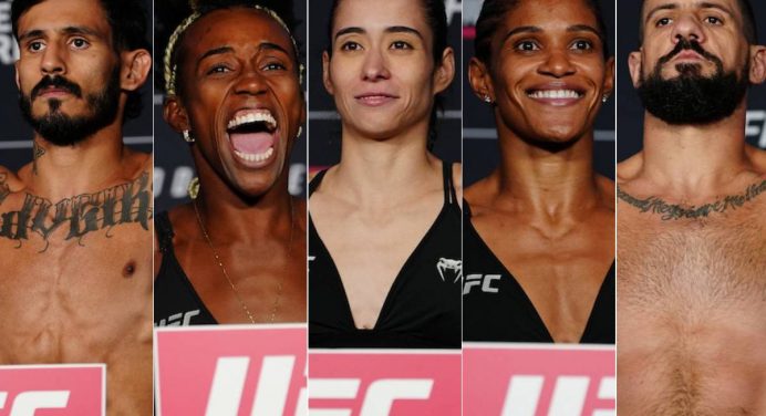 Esquadrão Brasileiro passa ileso pela balança e confirma presença no UFC Seattle