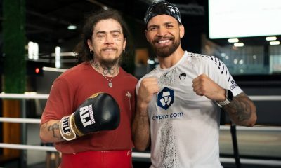 Whindersson Nunes e Maurício Ruffy posando para foto