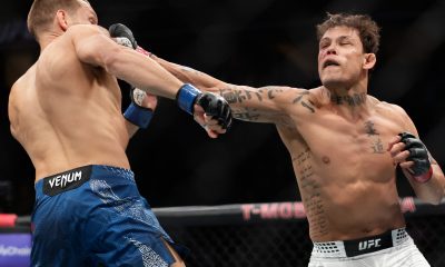 Caio Borralho e Reinier de Ridder trocam golpes no UFC 326