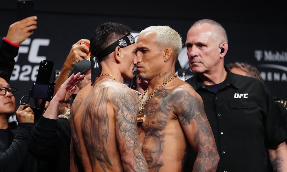 Charles Do Bronx e Max Holloway se encaram antes do UFC 326