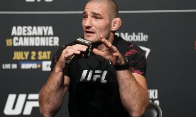 Sean Strickland no media day do UFC 276