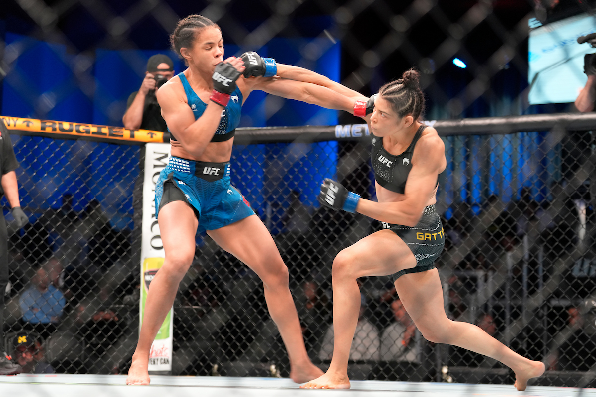 Penalizada por golpe ilegal, Dione Barbosa vence Melissa Gatto em duelo 100% brasileiro no UFC