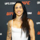 Norma Dumont sorri para foto no media day do UFC Vegas 116