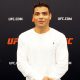 Paulo Borrachinha posa para foto no media day do UFC 327